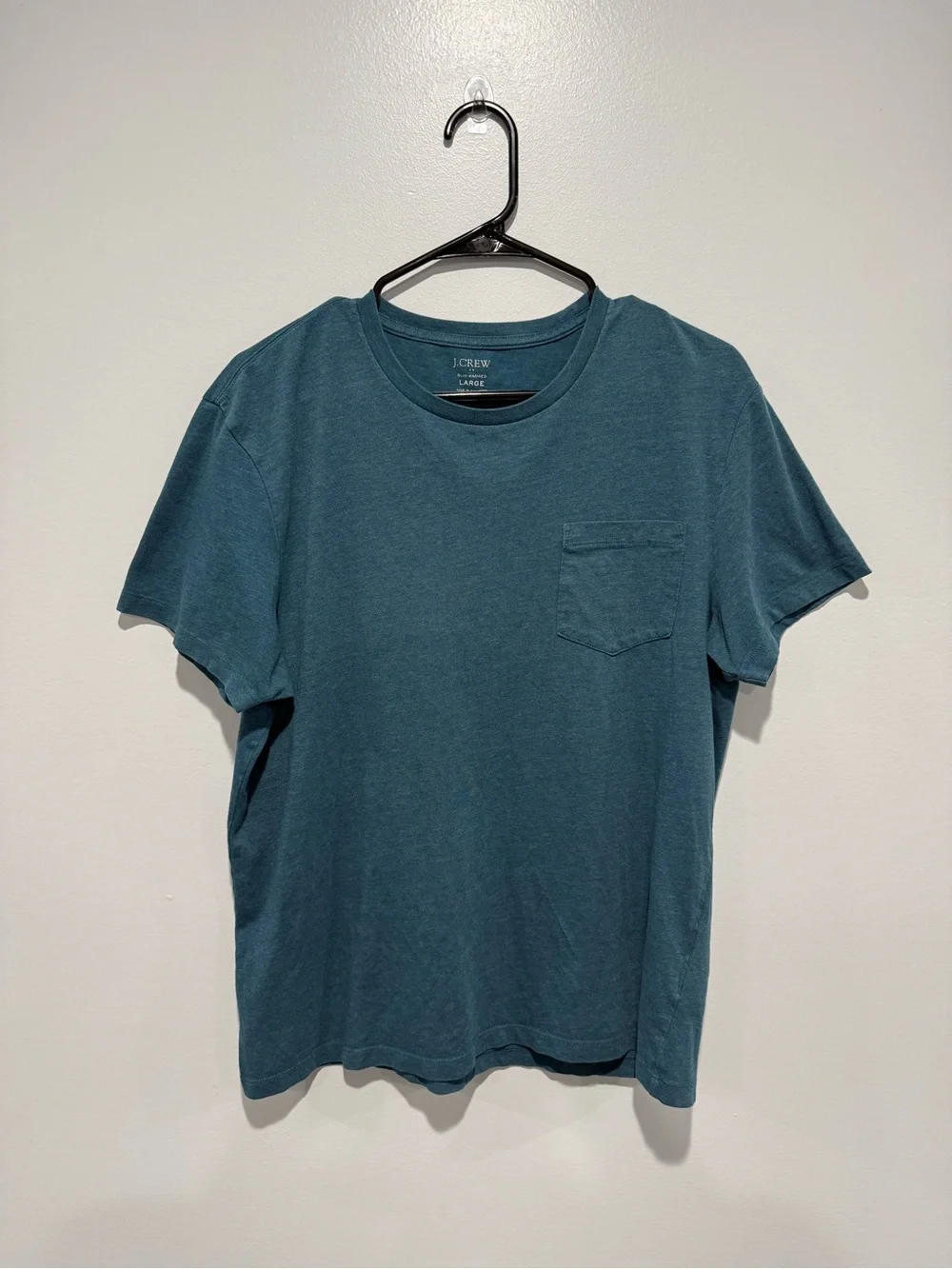 J. Crew Men’s Teal Crewneck Pocket Tee